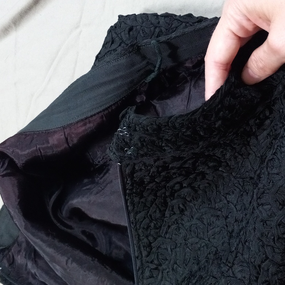 Vintage grosgrain ribbons skirt.  minimalist - Picture 5 of 6